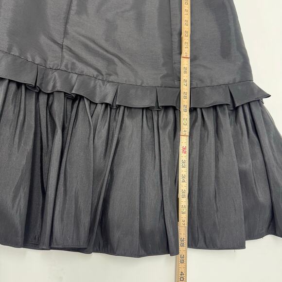 NWT VTG Alfred Angelo Spaghetti Strap Ruffle Hem Dress Y2K Whimsigoth Party sz 8 - Picture 5 of 10